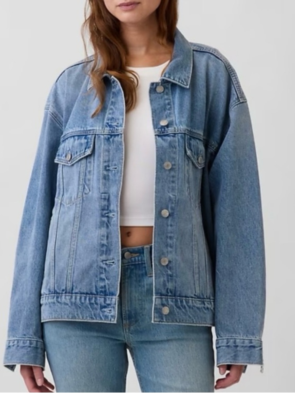 Gap oversized denim jacket NWOT